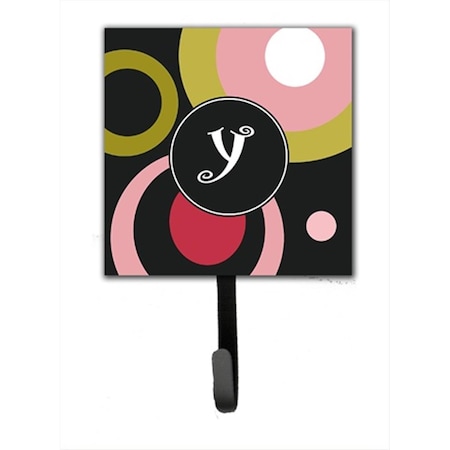 Carolines Treasures Monogram - Retro in Black Leash Holder Or Key Hook AM1001-YSH4